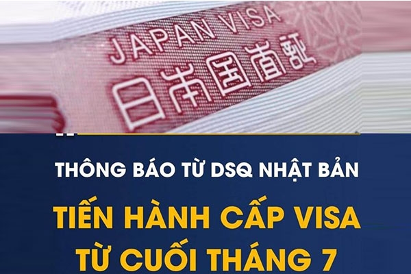 Thông báo về việc cấp lại visa đi Nhật Bản của người Việt Nam: Bắt đầu tiếp từ cuối tháng 07/2020
